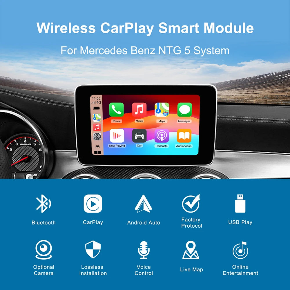 Other Wireless CarPlay Android Auto For Mercedes NTG 5.0 System