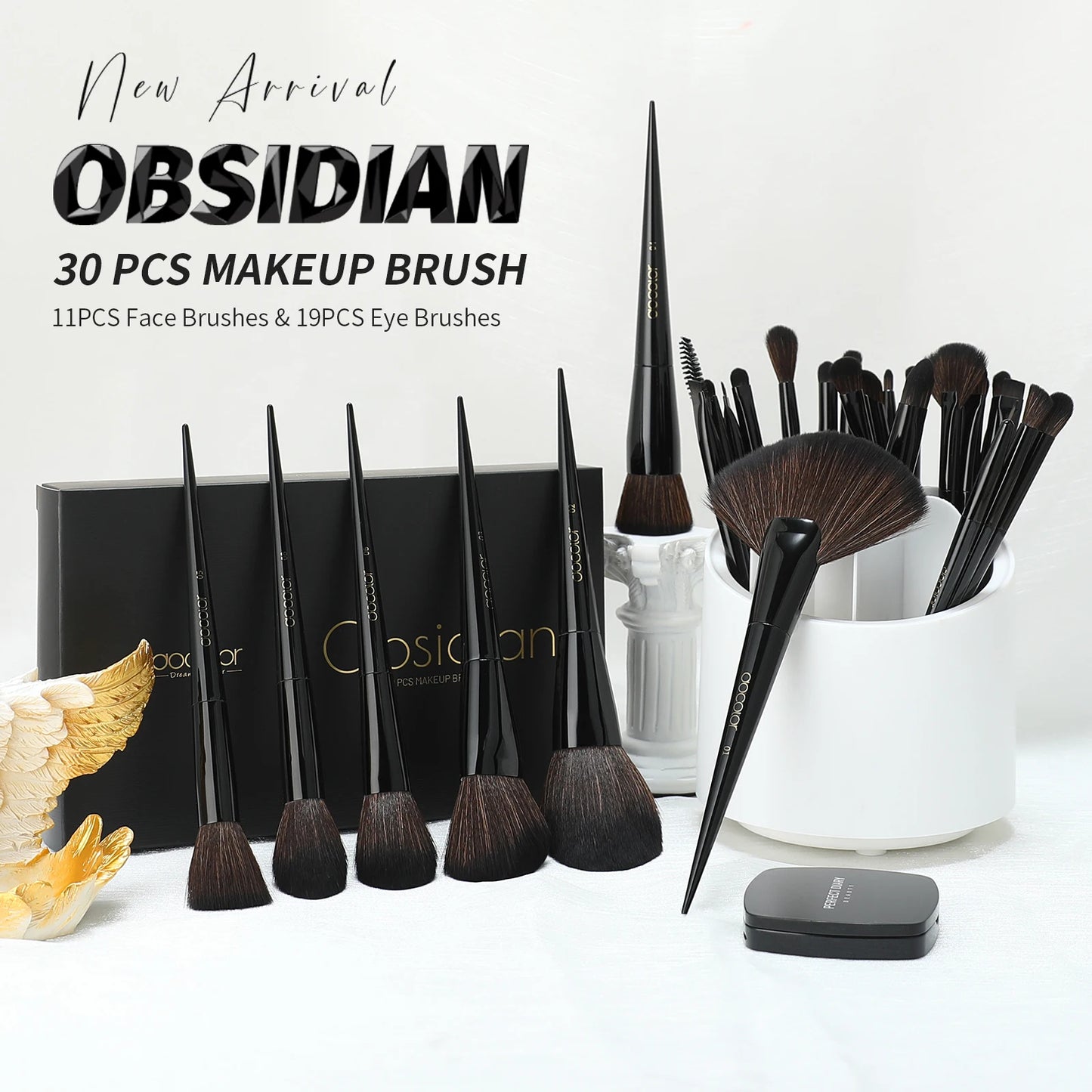 Docolor Professional Makeup Brush Set For Face And Eyes