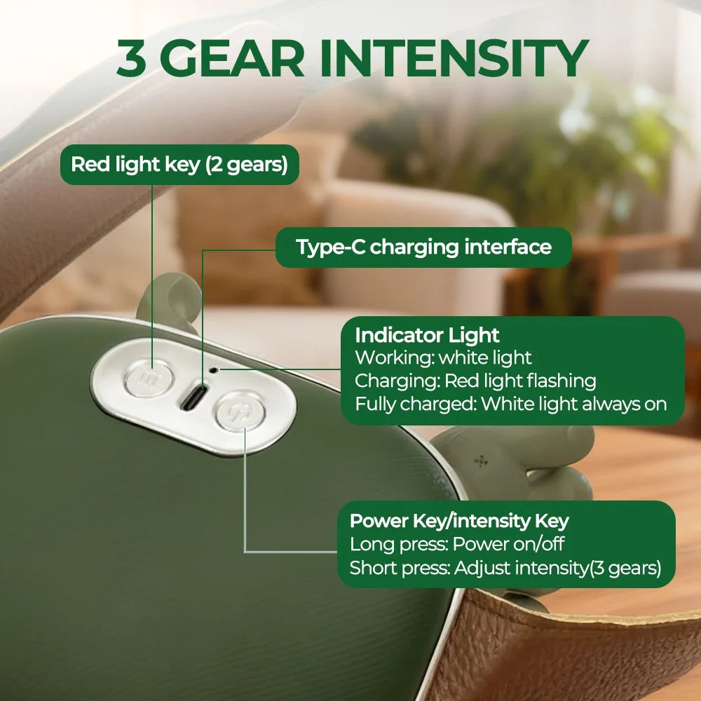 Foreverlily Wireless Neck Massager 4D Kneading Shoulder Cervical Massage
