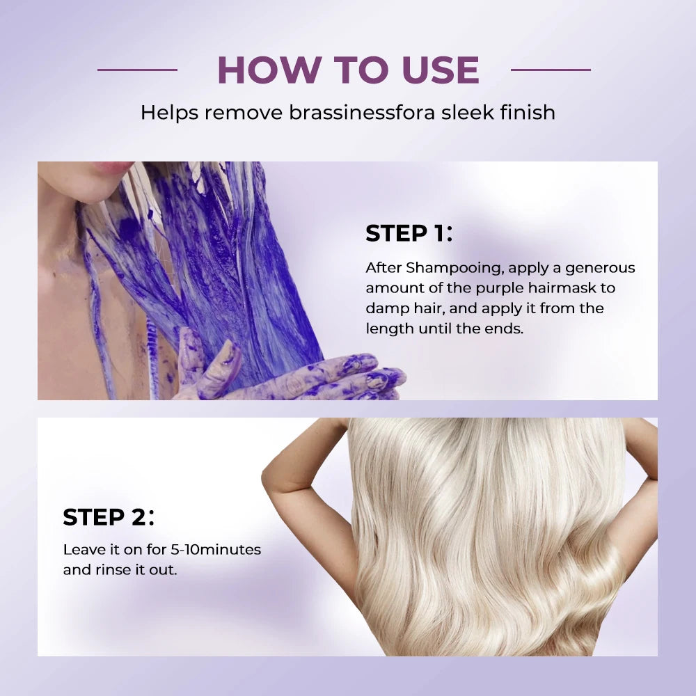 Karseell Hair Mask For Brass Neutralization On Highlighted Hair