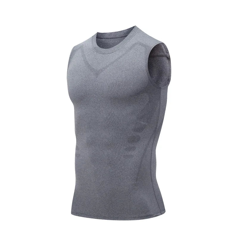 Ionic Shaping Vest for Men Shapewear Compression Tank Top