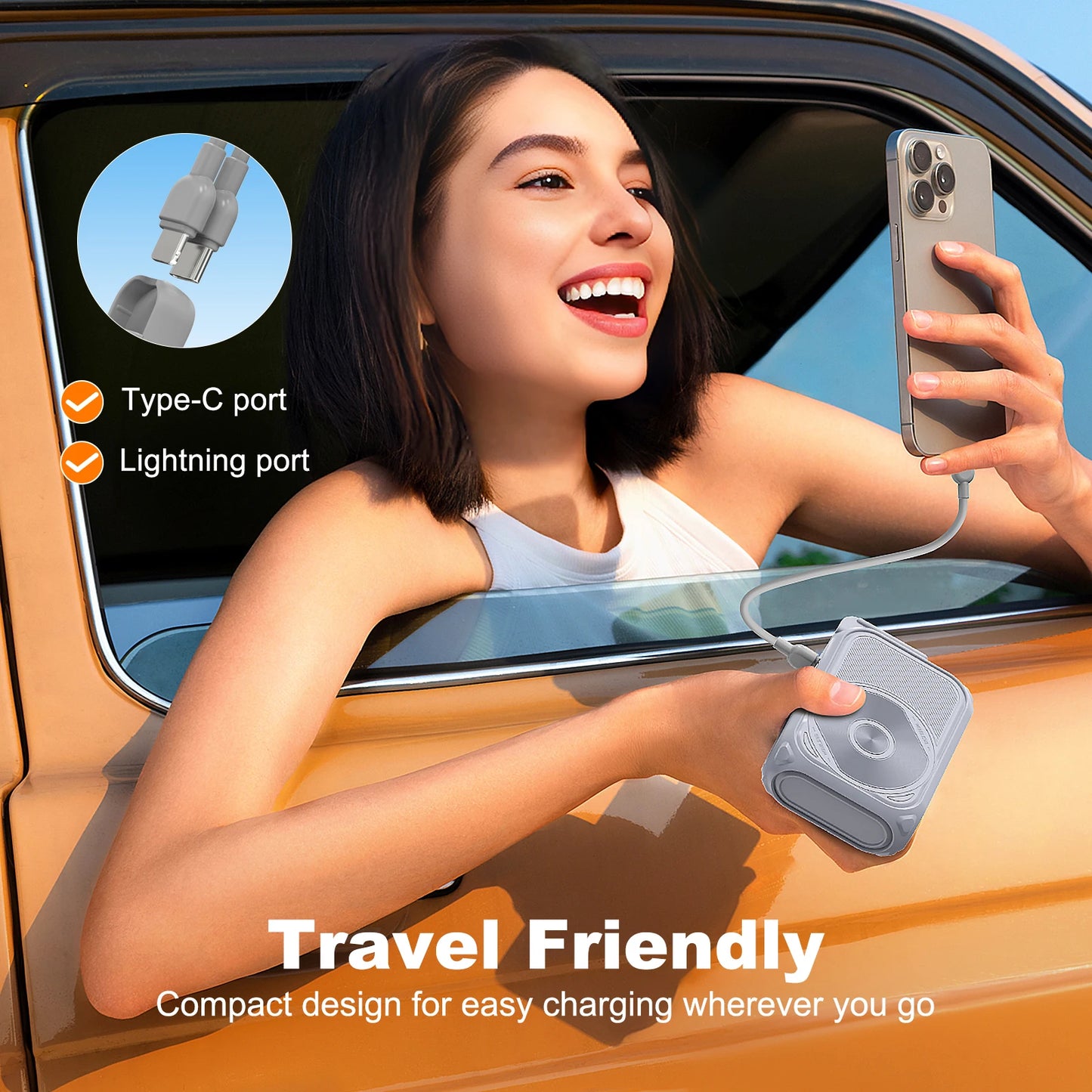 Prunus 22.5W Magnetic Wireless Power Bank 10000mAh USB-C