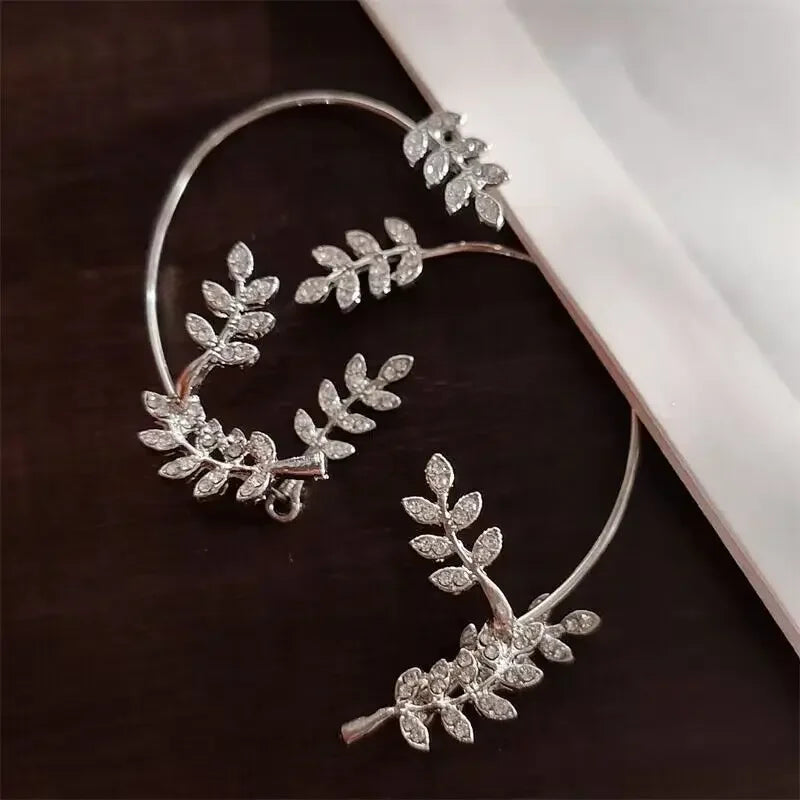 Clip Earrings Star Butterfly Crystal Tassel Zircon Fashion Jewelry