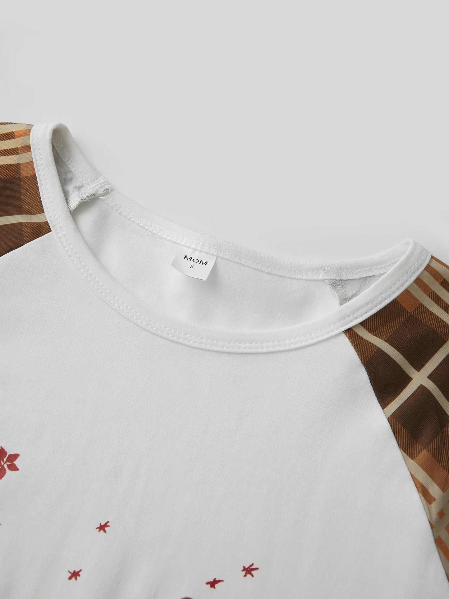 Family Christmas Pajama Set With Festive Plaid And Reindeer Print