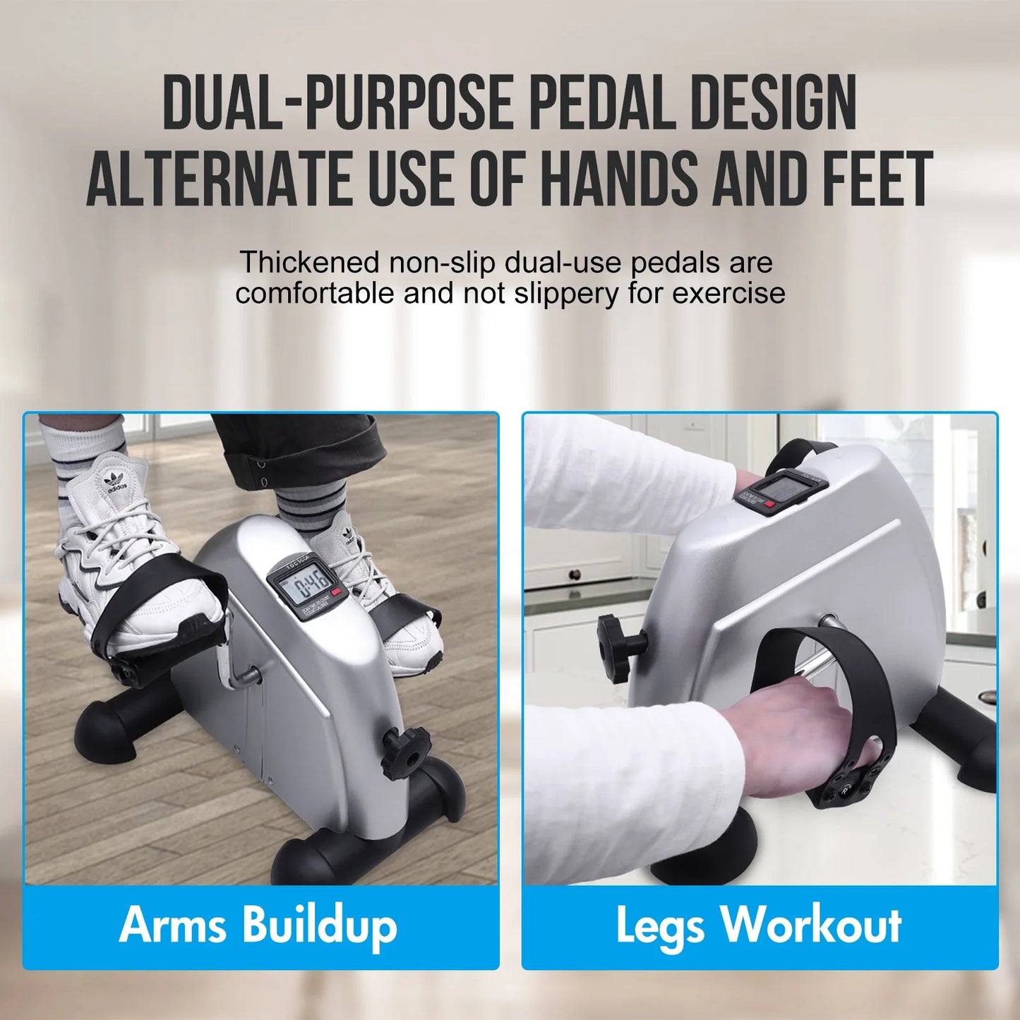 NON Mini Pedal Exercise Bike Under Desk Portable Fitness Bike