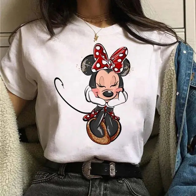 Disney Mickey Michi Love Cotton Unisex Family T Shirt