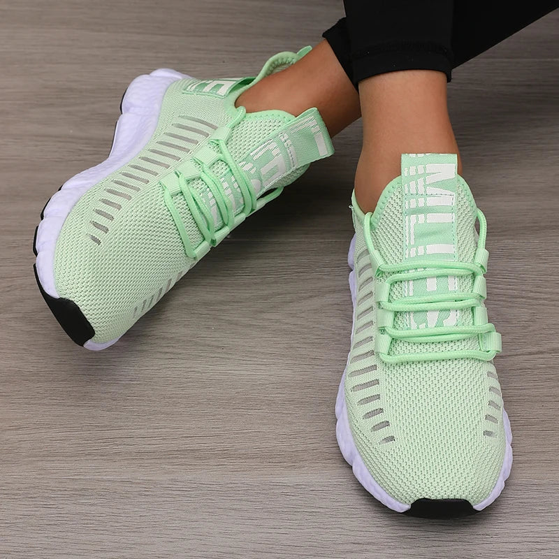 AZGB Women's Platform Sports Shoes Breathable Casual Hiking Sneakers