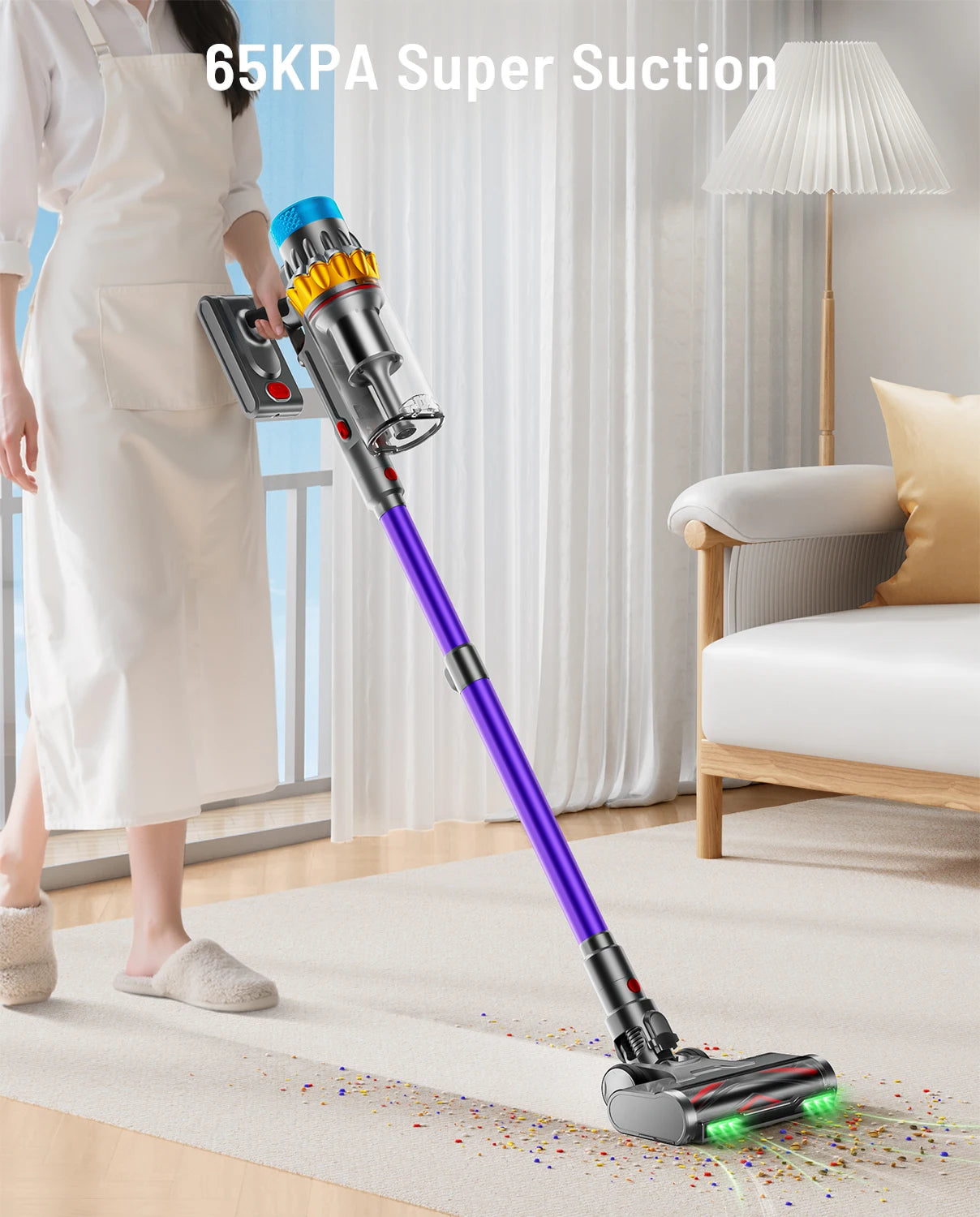 VAKERR X15 Pro 650W Cordless Vacuum Cleaner for Pet Hair