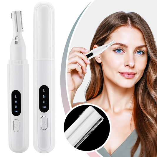 Ms.DearChoice Rechargeable Eyebrow Trimmer Dual Sided Shaver