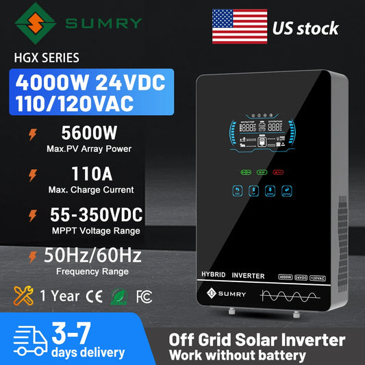 Sumry 4KW Hybrid Solar Inverter MPPT Charger Pure Sine Wave