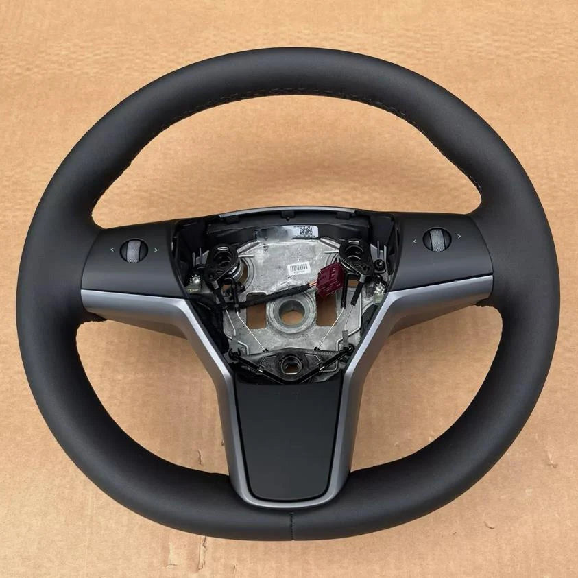 Heated PU Leather Steering Wheel for Tesla Model 3 Y