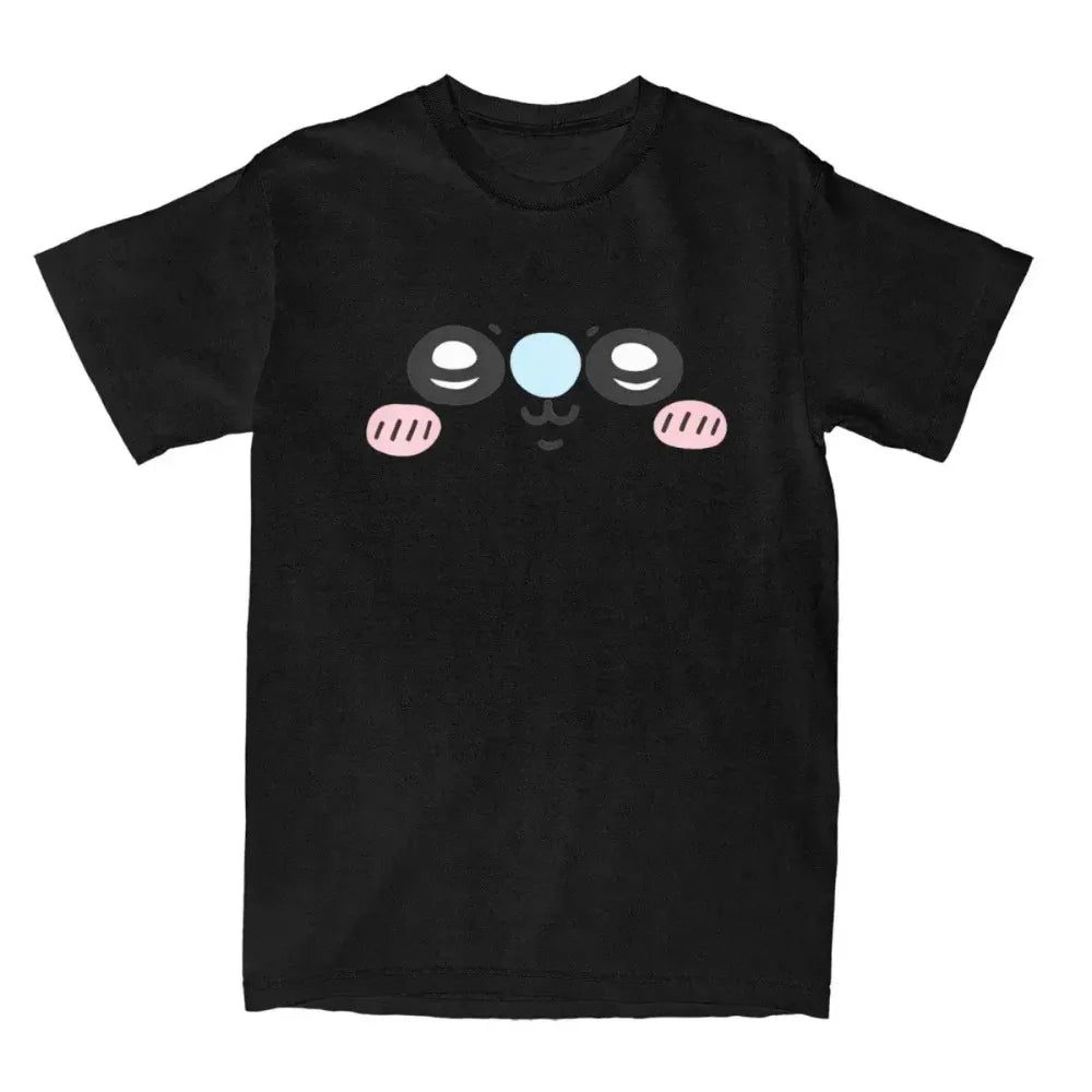 Cotton Blended Y2K Anime Graphic T Shirt For Women