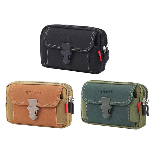 3Pcs Mobile Phone Belt Bags With Waist Pouch For Hiking