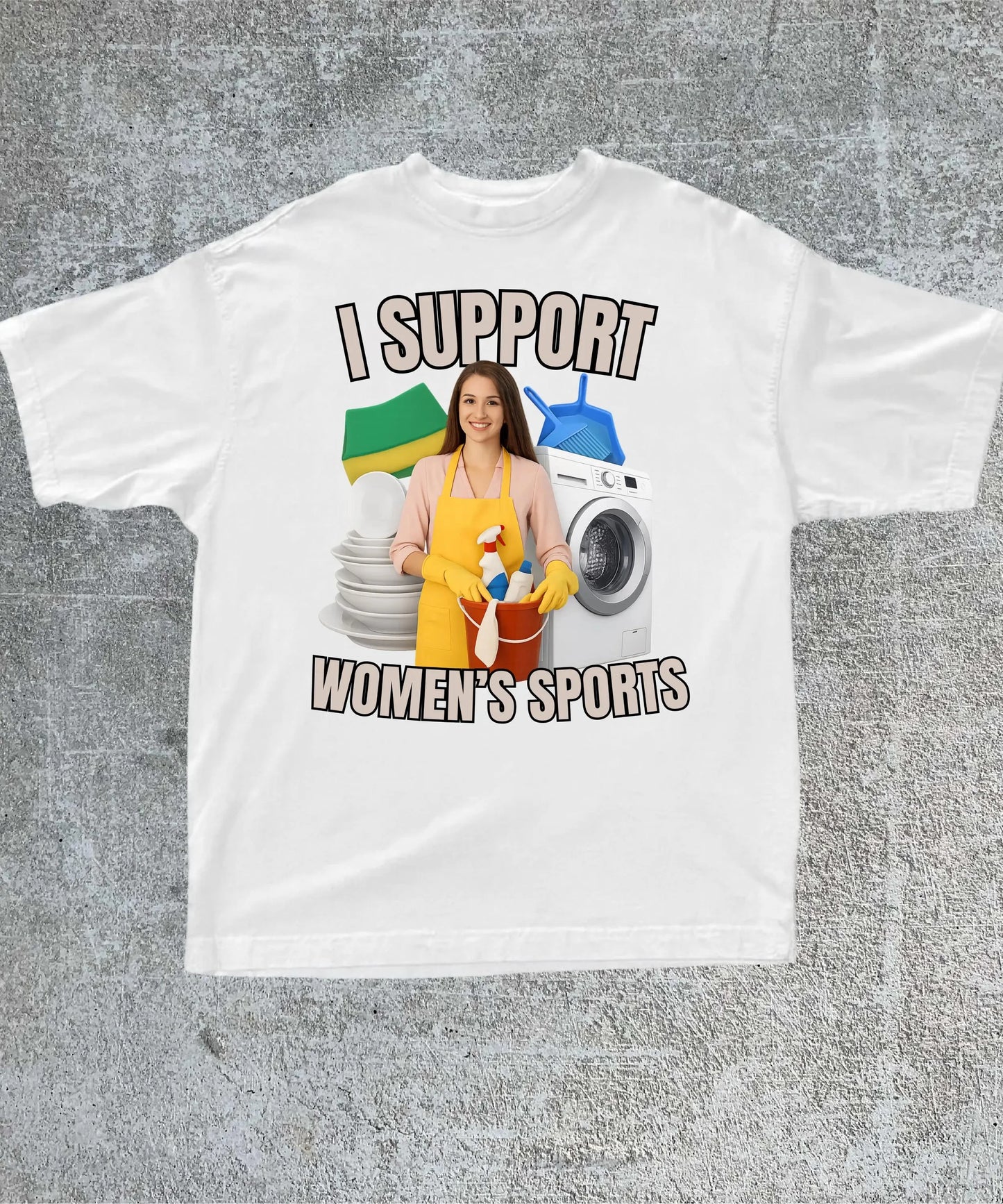 I Support Womens Sports Tee Unisex Casual Short Sleeve Humor
