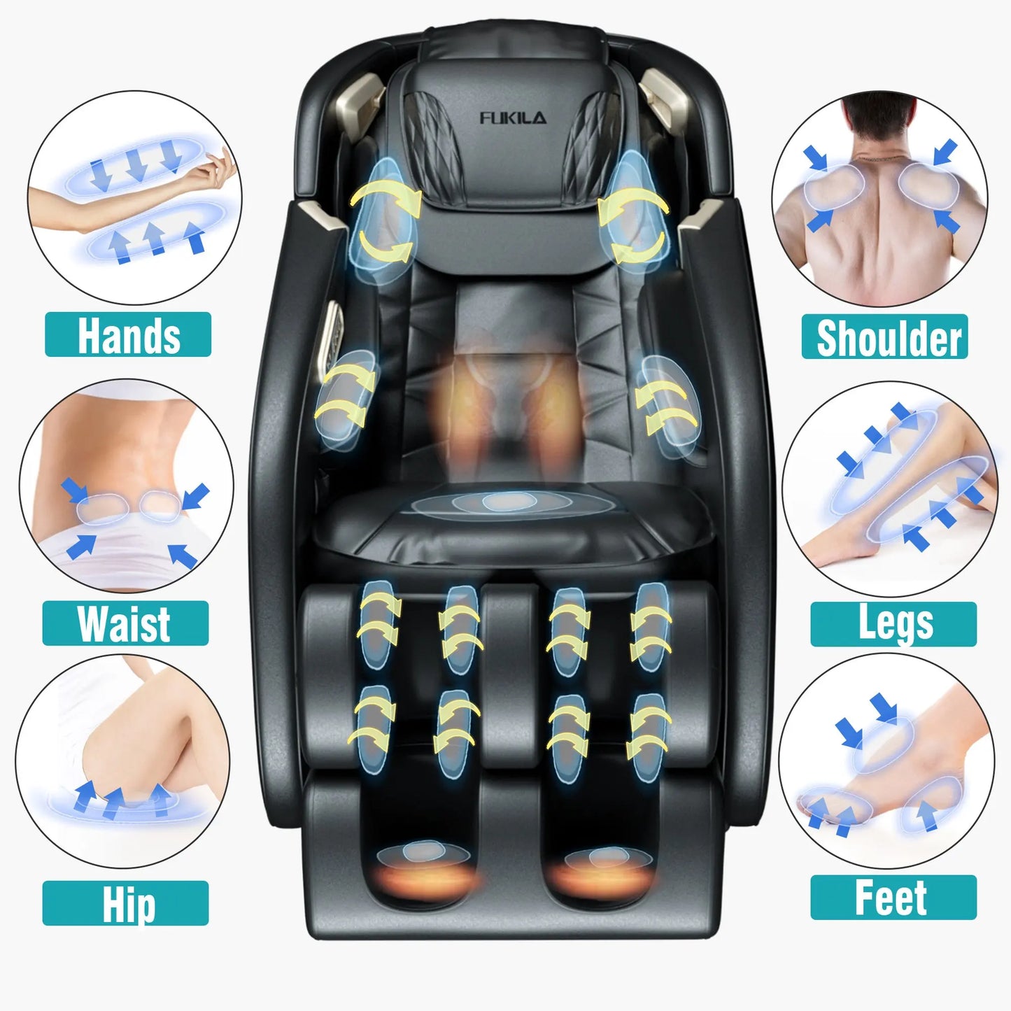 100% Original Innovative Brand 4D SL Zero Gravity Massage Chair