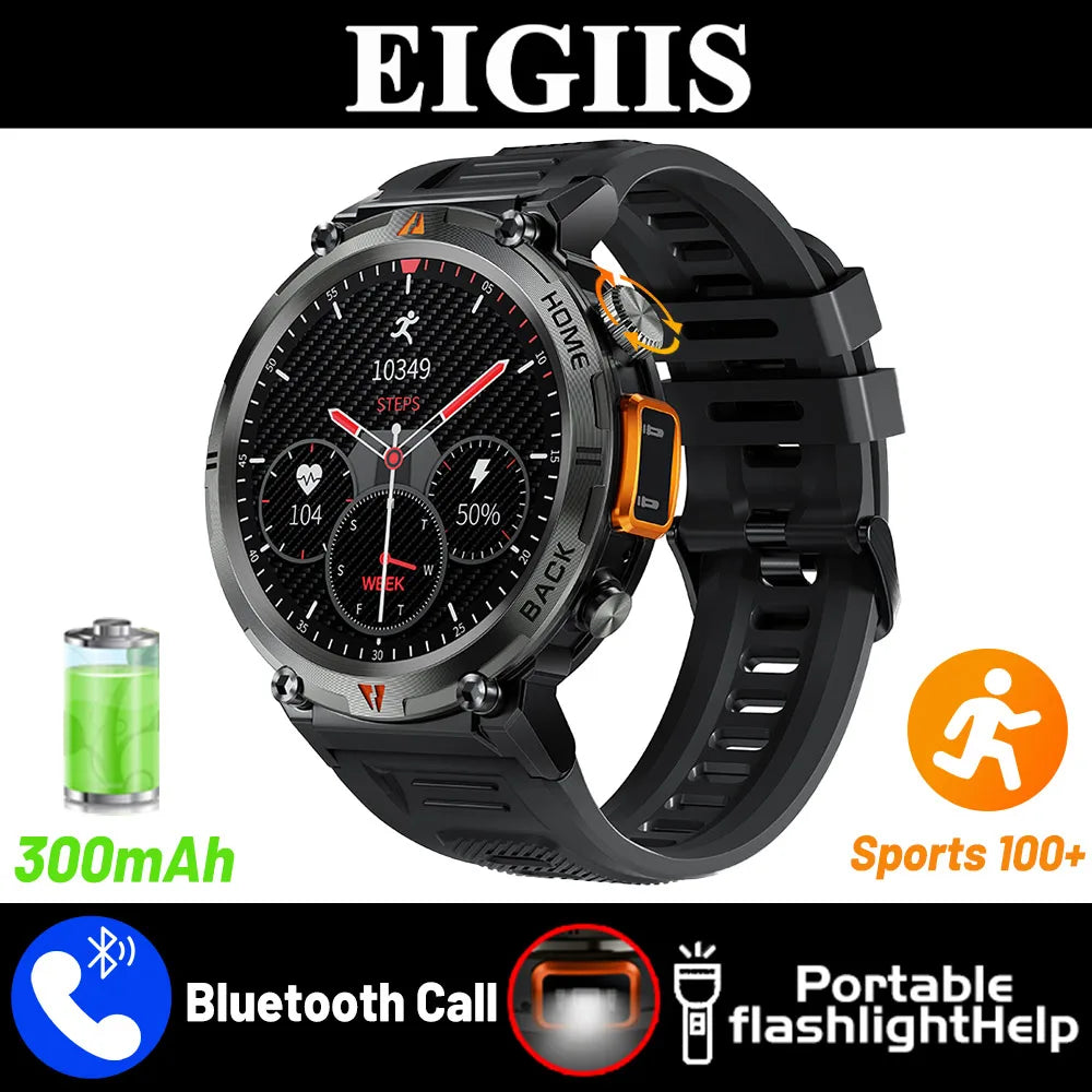EIGIIS KE3 Bluetooth Call Smartwatch For Men Touch Screen