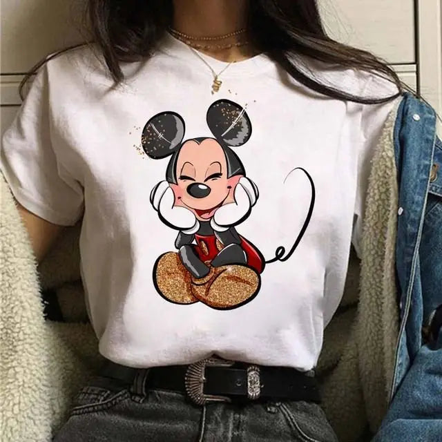 Disney Mickey Michi Love Cotton Unisex Family T Shirt