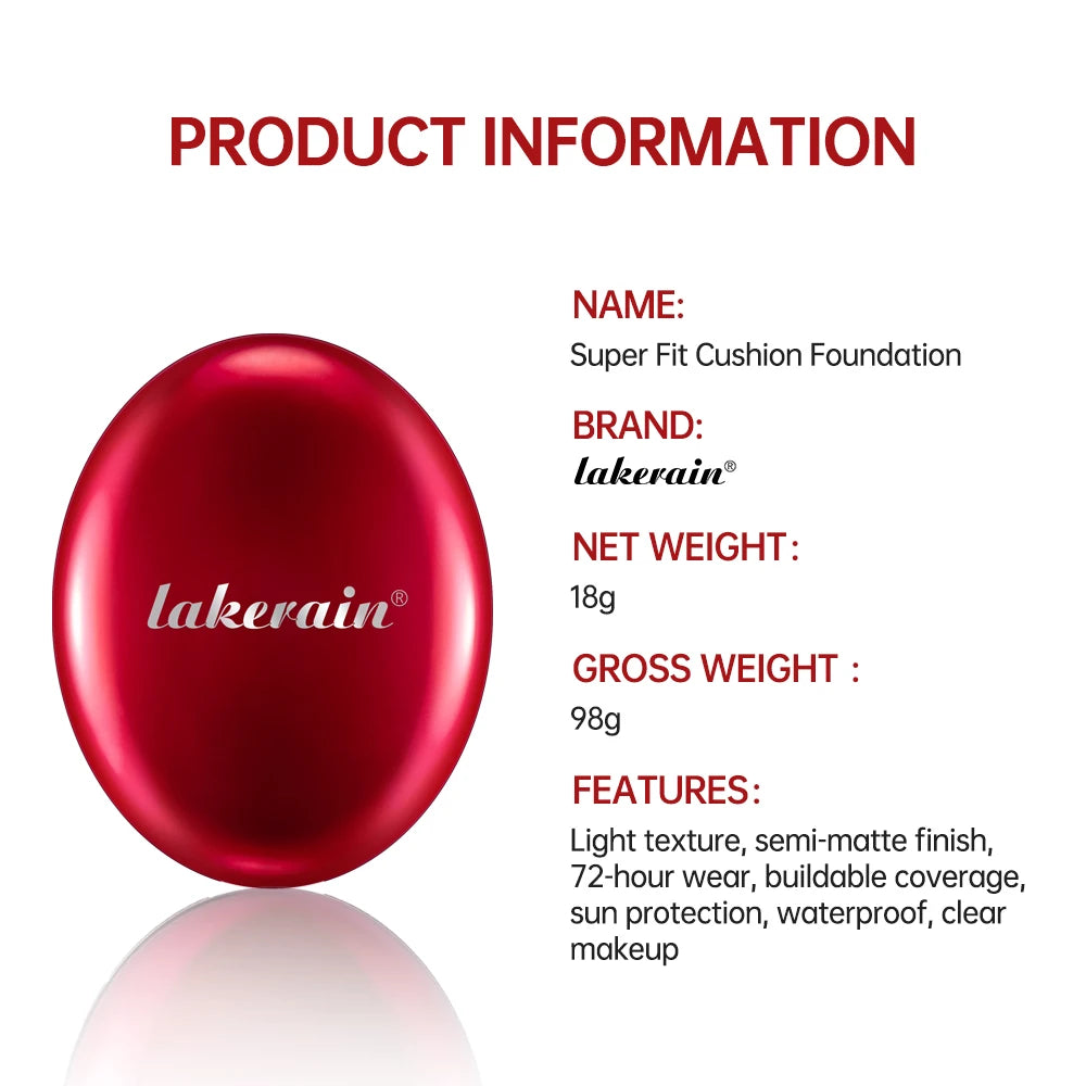 Super Cushion Foundation Waterproof Long-lasting Brighten Foundation Cream Women Base Makeup Face Korean Cosmetics