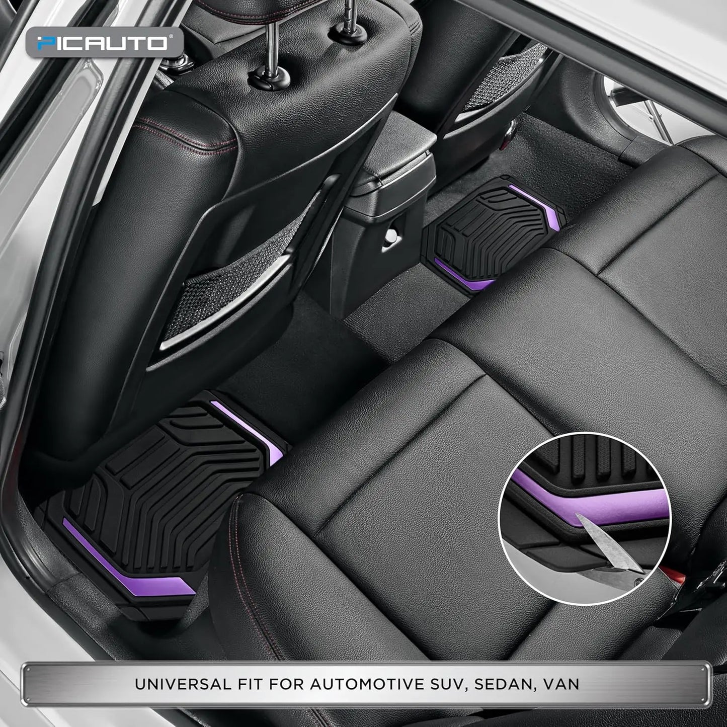 Heavy Duty Rubber Floor Mats For SUV Sedan Van Premium