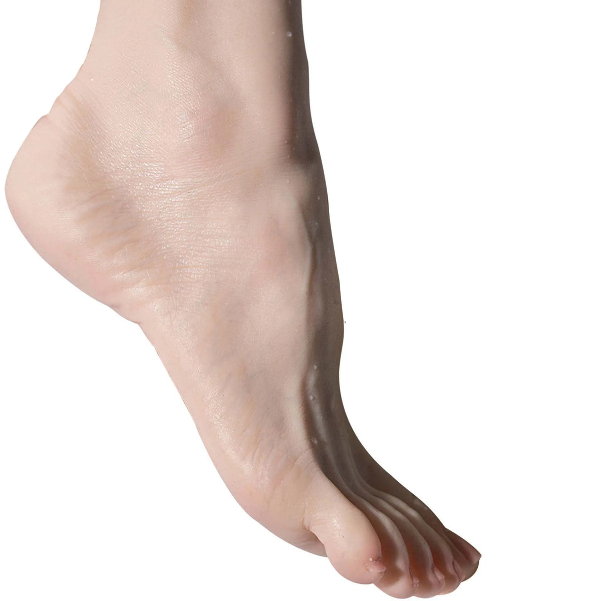 Single Foot-Feet Realistic Silicone Foot Model for Photography Fake Nail Art Display Showcasing Stockings
