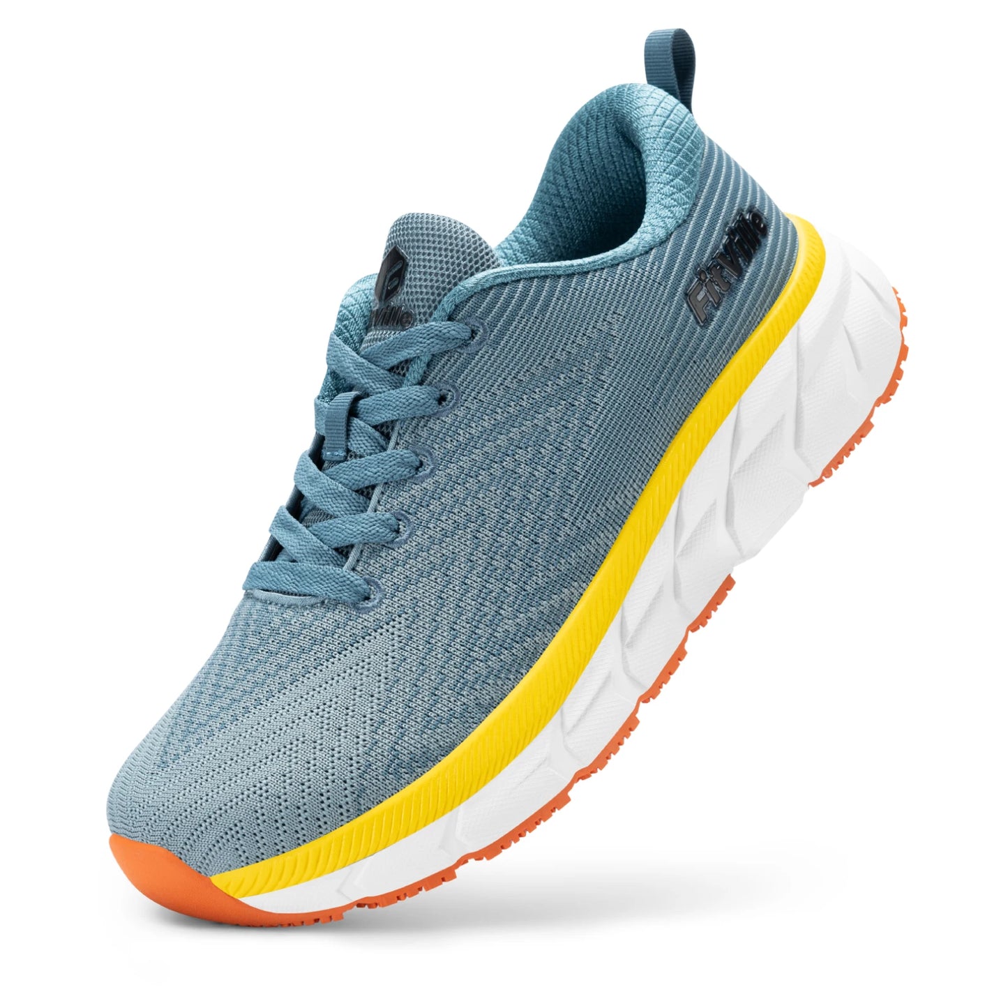 Fitville FlowCore Men Running Shoes V2 Cushioned Breathable Wide Fit