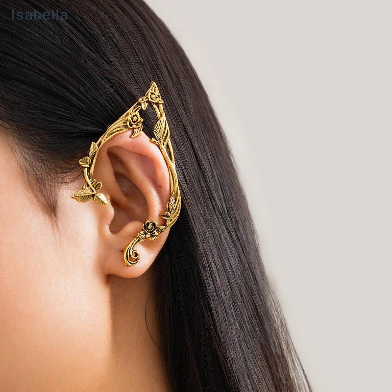 Gothic Elf Metal Ear Cuffs Clip Earrings 2 Pack Gift