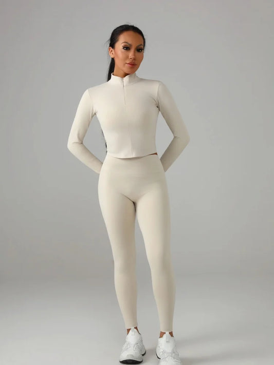 Zhejiang Womens Yoga Set Fitted Polyester Knit Ultimate Activewear PerformanceFitness