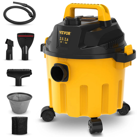 SucceBuy Wet Dry Vacuum 500W HEPA Blowing Function Attachment Storage