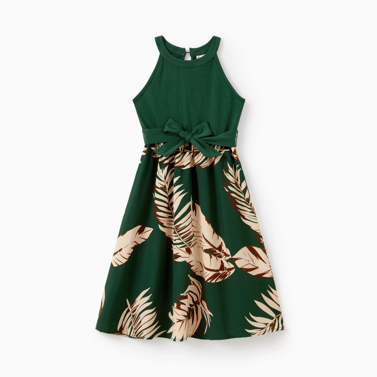 PATPAT Family Matching Tropical Leaf Print Hawaiian Vacation Outfit Set