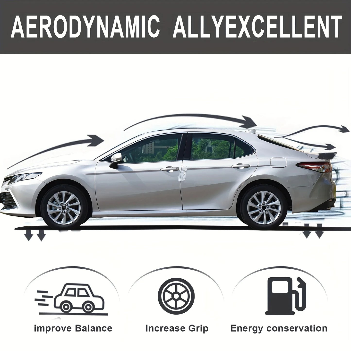 Rear ABS Racing Spoiler Wing MG6 Pro Style For Cars