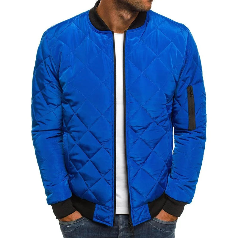 Lightweight Baseball Collar Mesh Jacket For Men Casual Winter Outerwear