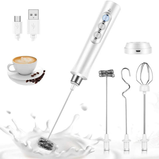Stonego Rechargeable Milk Frother Handheld Coffee Foam Maker