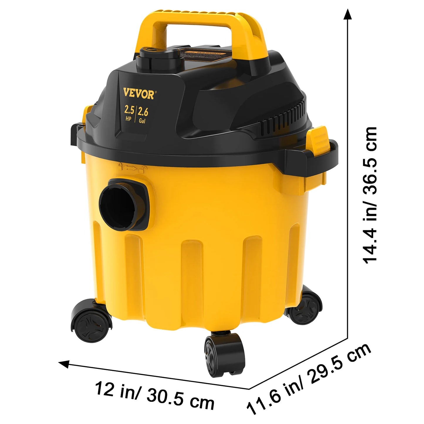 SucceBuy Wet Dry Vacuum 500W HEPA Blowing Function Attachment Storage