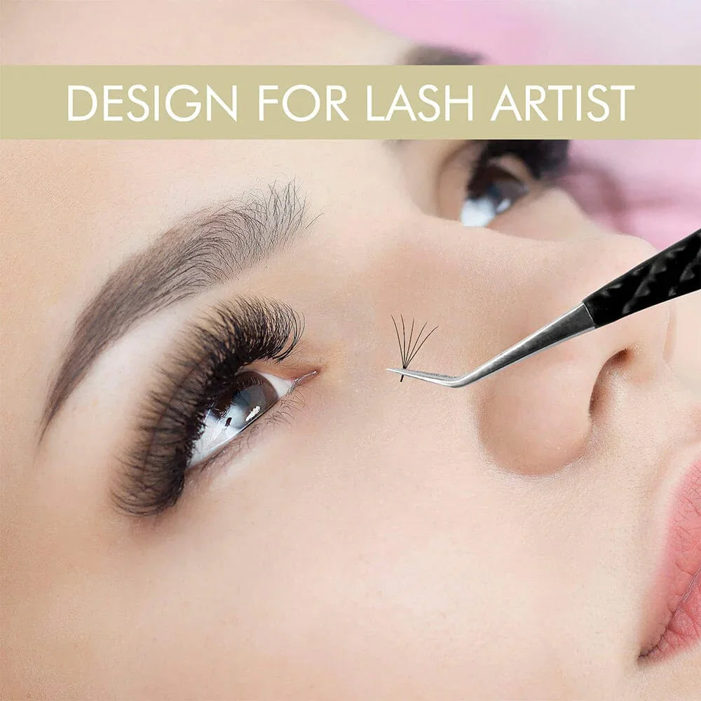 VEYES INCH Noir No 1 Fiber Lash Tweezers 90 Degree