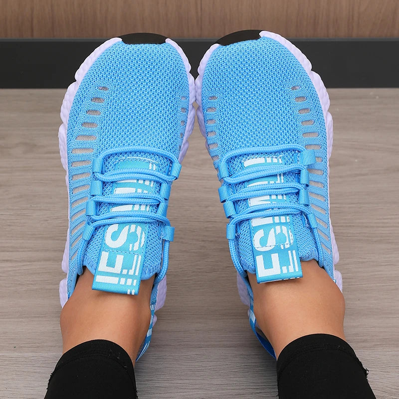 AZGB Women's Platform Sports Shoes Breathable Casual Hiking Sneakers