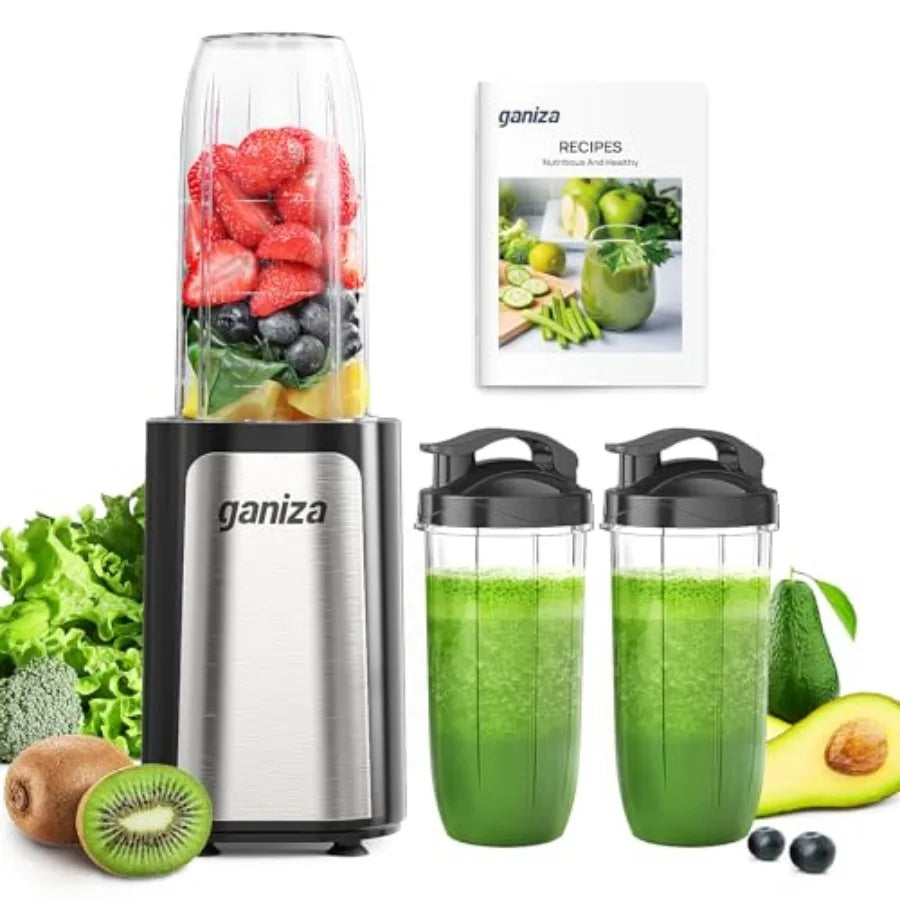 14 Piece Personal Blender Set With 3 Portable Cups For Shakes And Smoothies