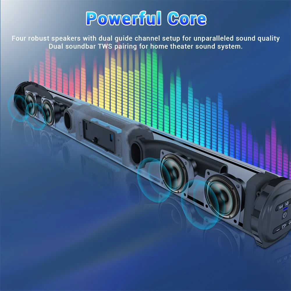 CURUK Sound Bar 2 Bluetooth Speaker With Subwoofer