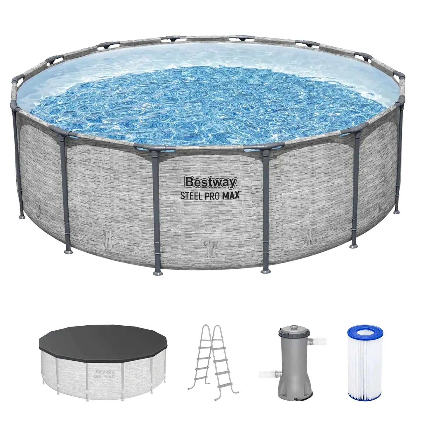 Steel Pro MAX Above Ground Round Pool With Filter Pump