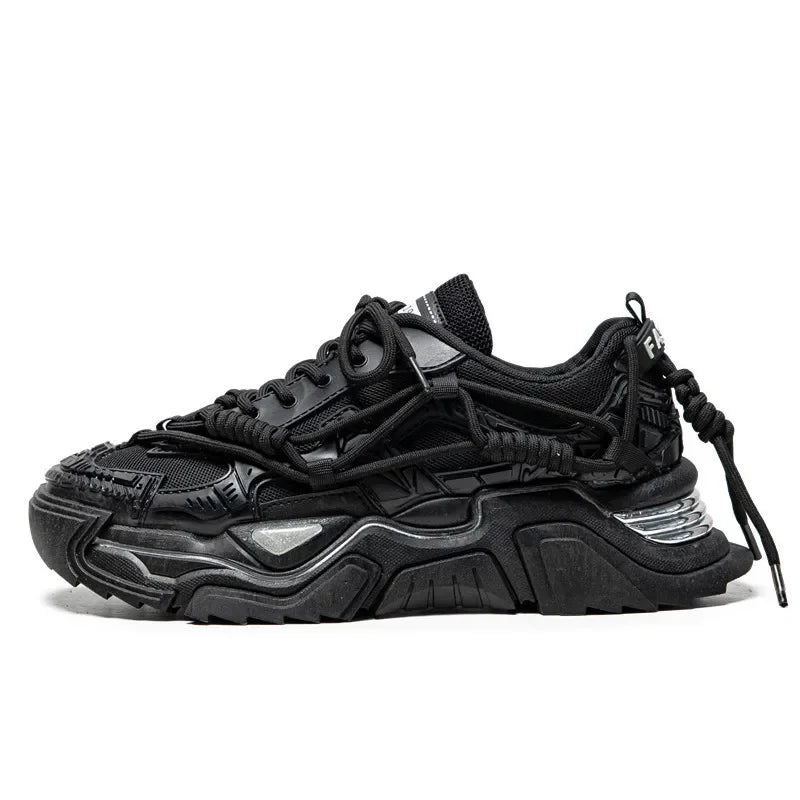 Men's Casual Mesh Sneakers Thick Sole Comfort Leisure Shoes