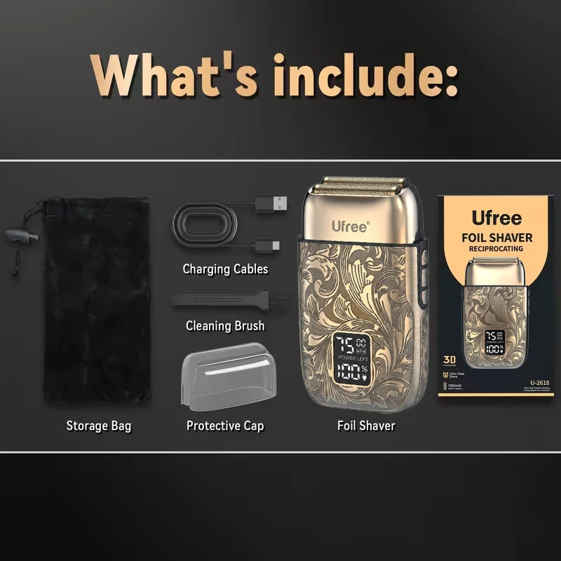 Electric Foil Shaver For Men With LCD Display 3 Speeds