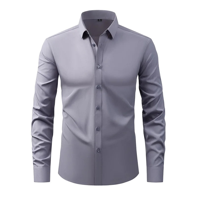 Men's Classic Button Down Shirt With Long Sleeves Casual Top