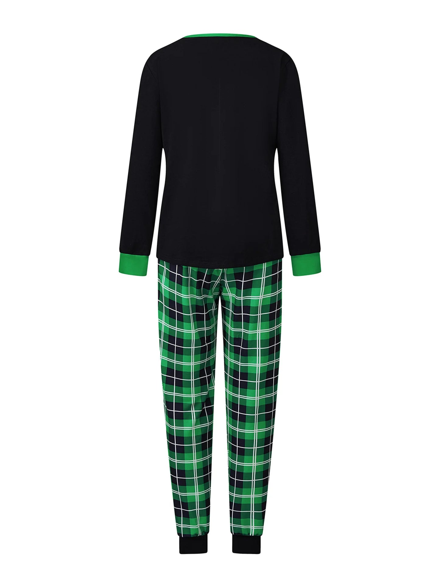 Christmas Family Matching Pajamas Set Tree Plaid Print Holiday Sleepwear