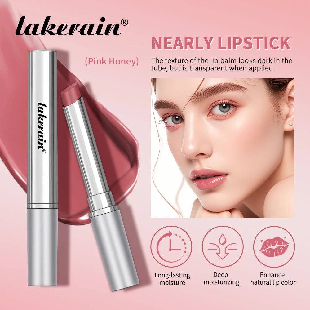 Lakerain Nearly Lipstick Lip Balm Creamy Texture Moisturizing