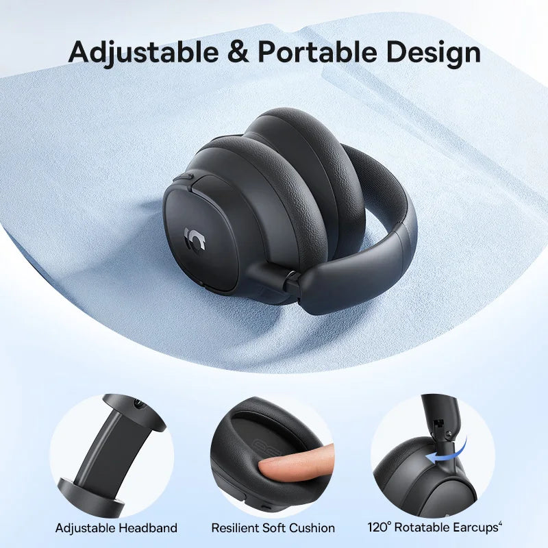 Baseus ANC Wireless Headphones With Hi-Res LDAC And Bluetooth 6.0