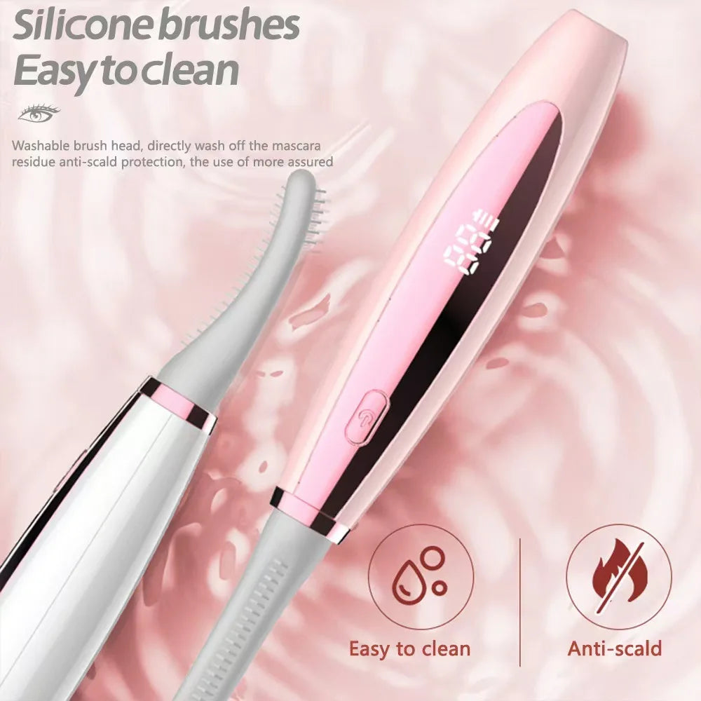 Electric Heated Lash Curler USB Rechargeable Eyelash Kit Portable