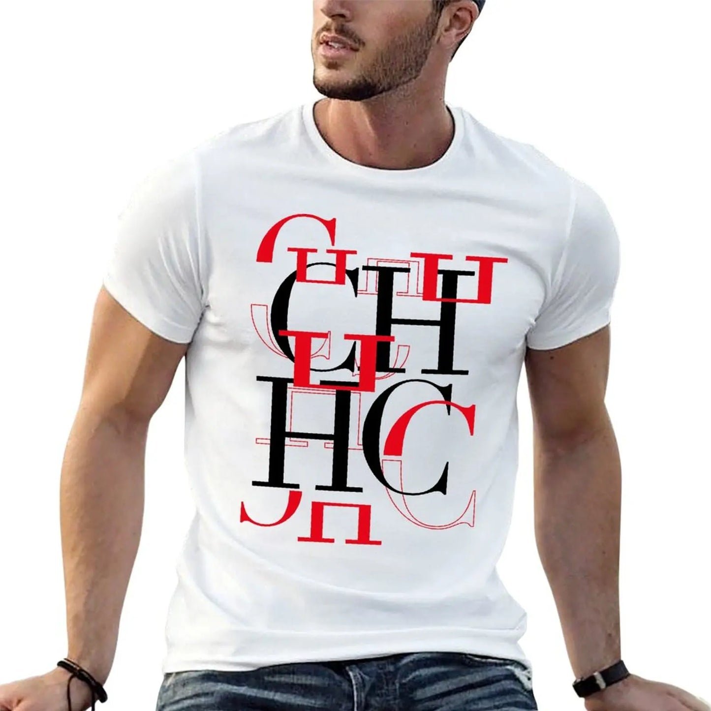 CHCH Mens Casual T Shirt Gym Tee Sportswear For Active