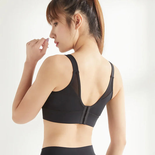 Sports Bras High Impact Push Up Bra Crop Top Fitness Women Large Big Size Underwear Wireless Running Gym Workout Active Wear Hot