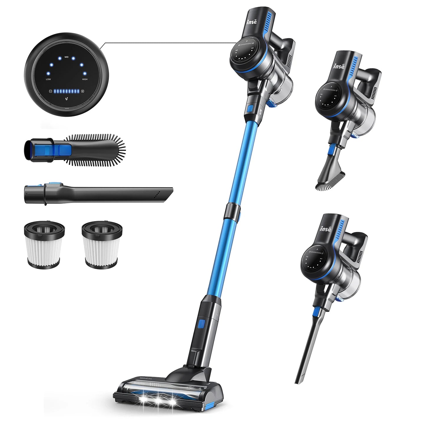 INSE S7P Cordless Vacuum Cleaner With 2500mAh Battery Pet Hair