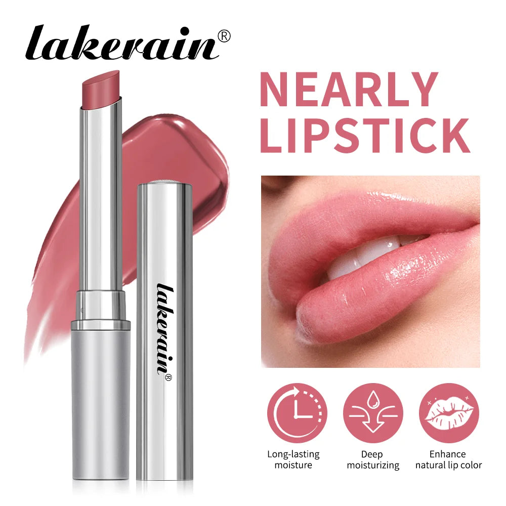Lakerain Nearly Lipstick Lip Balm Creamy Texture Moisturizing