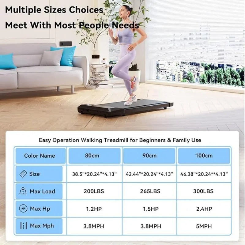 Superun 2-in-1 Home Office Walking Treadmill